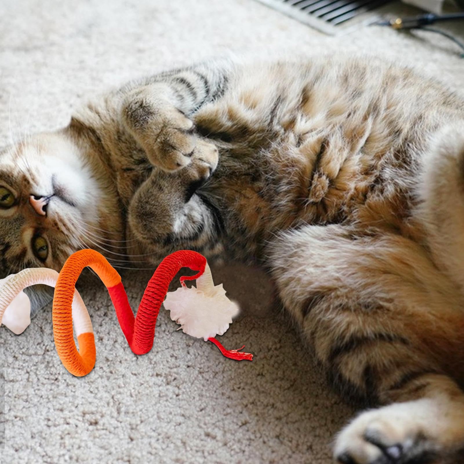 Jouet à Mâcher Pour Chat En Peluche - Pieuvre Mignonne Pour Dentition Féline | Jouet Interactif Doux Et Sûr | 18 Cm