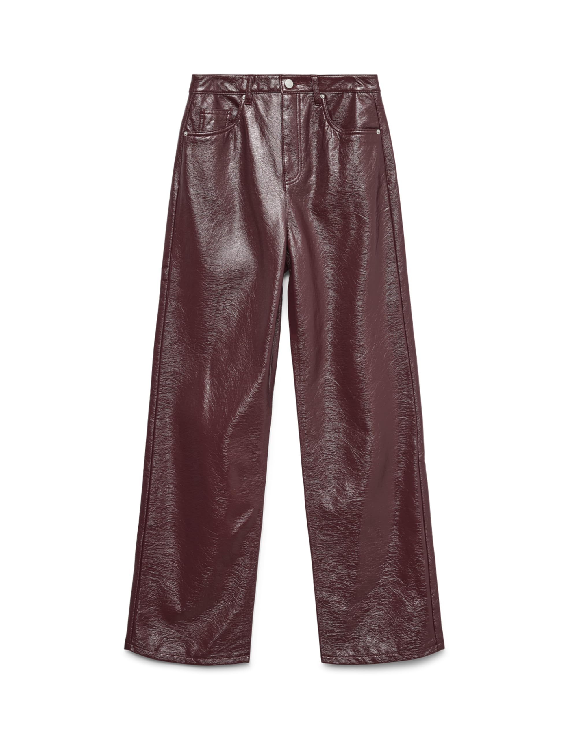 VERO MODA Damen Vmtessa Hr Wide Colored Vinyl Pants Noos