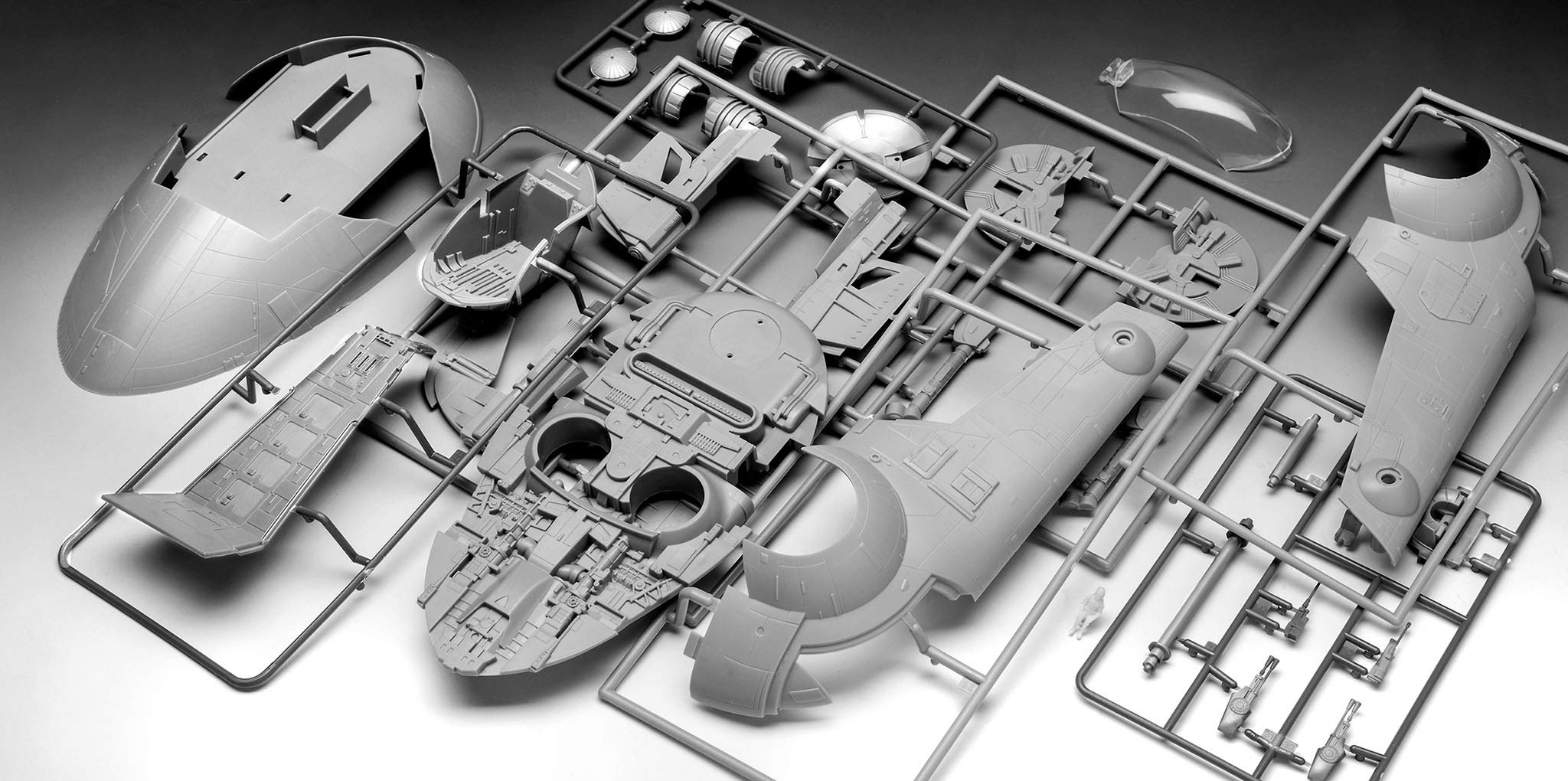 Revell RV05678 5678 05678 Star Wars Esclavo I 40th Aniversary Science Fiction Kit 1:87, sin barnizar