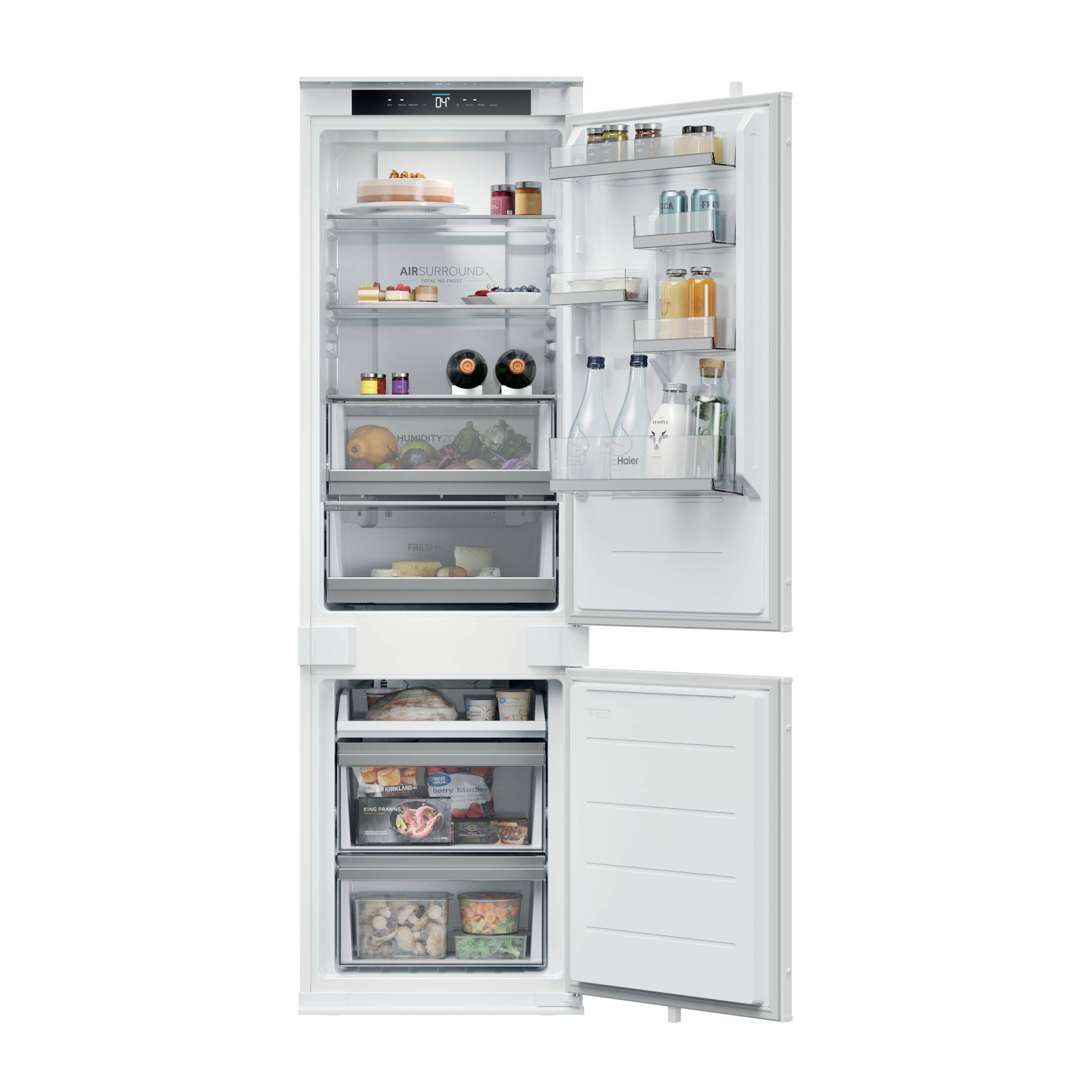 Haier Hbqw5518Ek-Uk Refrigeration Combi Fridge Freezer White - Fridge Freezer With Installation