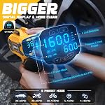 Tire Inflator Air Compressor Compatible for DeWalt 20V Battery Power,160PSI Cordless Portable Electric Air Pump with Digital Pressure Gauge for Car Motorcycles Bike Sport Ball Auto(no Battery)