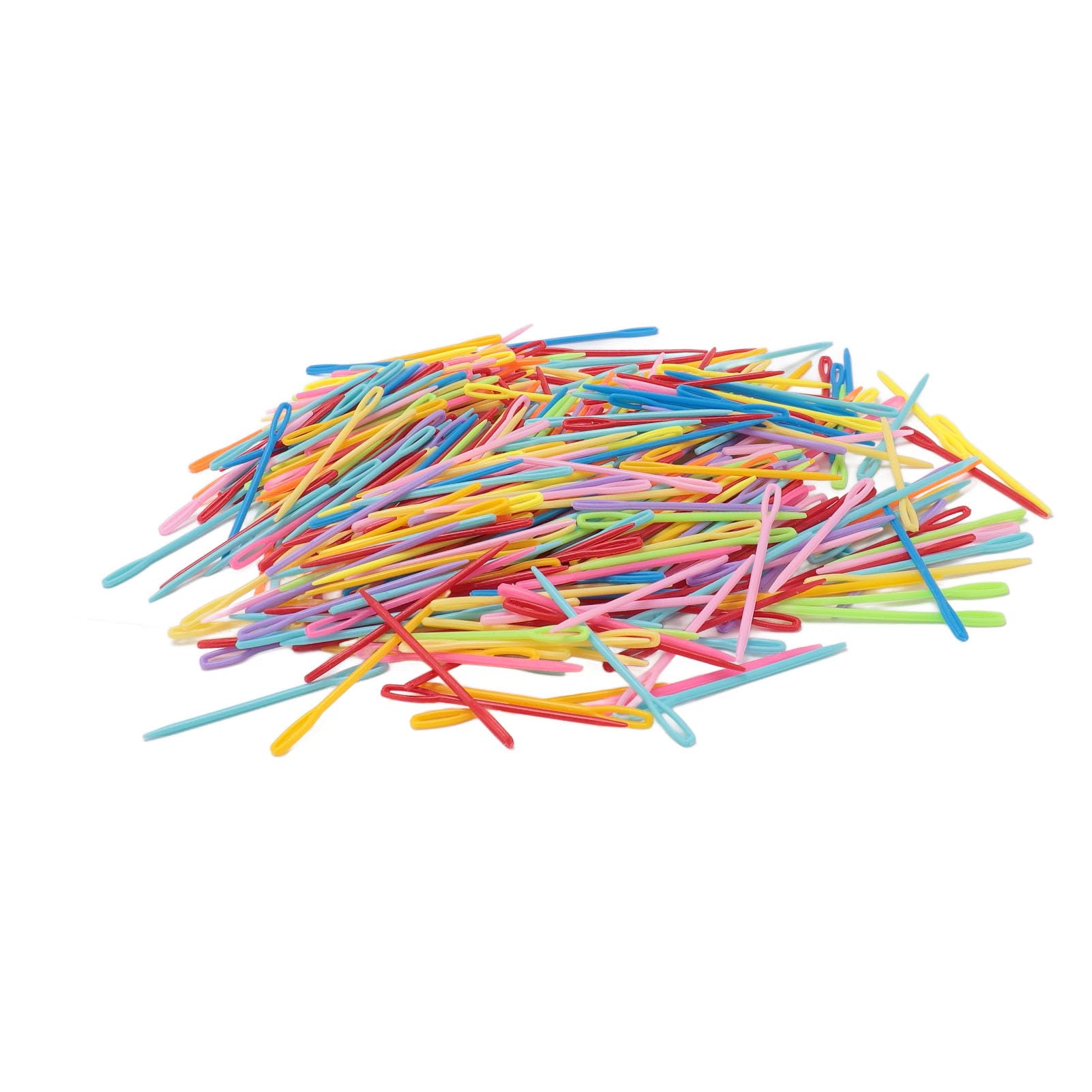 Briyaui Nähnadeln mit Großem Öhr, Langlebiger Kunststoff, 5,5 Cm
