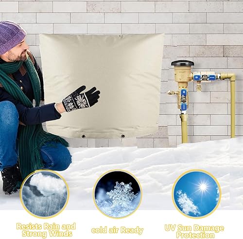 Miniatura 23 de JIUBRA - Funda aislante para prevención de reflujo de 17 pulgadas de ancho x 21 pulgadas de alto, cubierta de valor reductor de presión