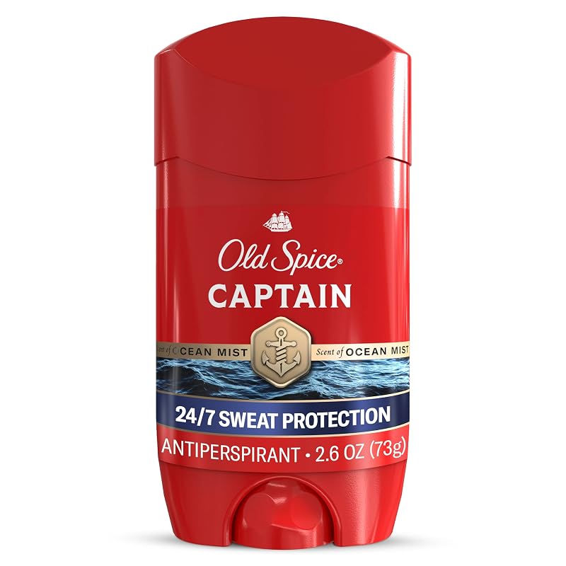 Old Spice Antitranspirante em Bastão Captain com fragrância de bergamota, 74 g