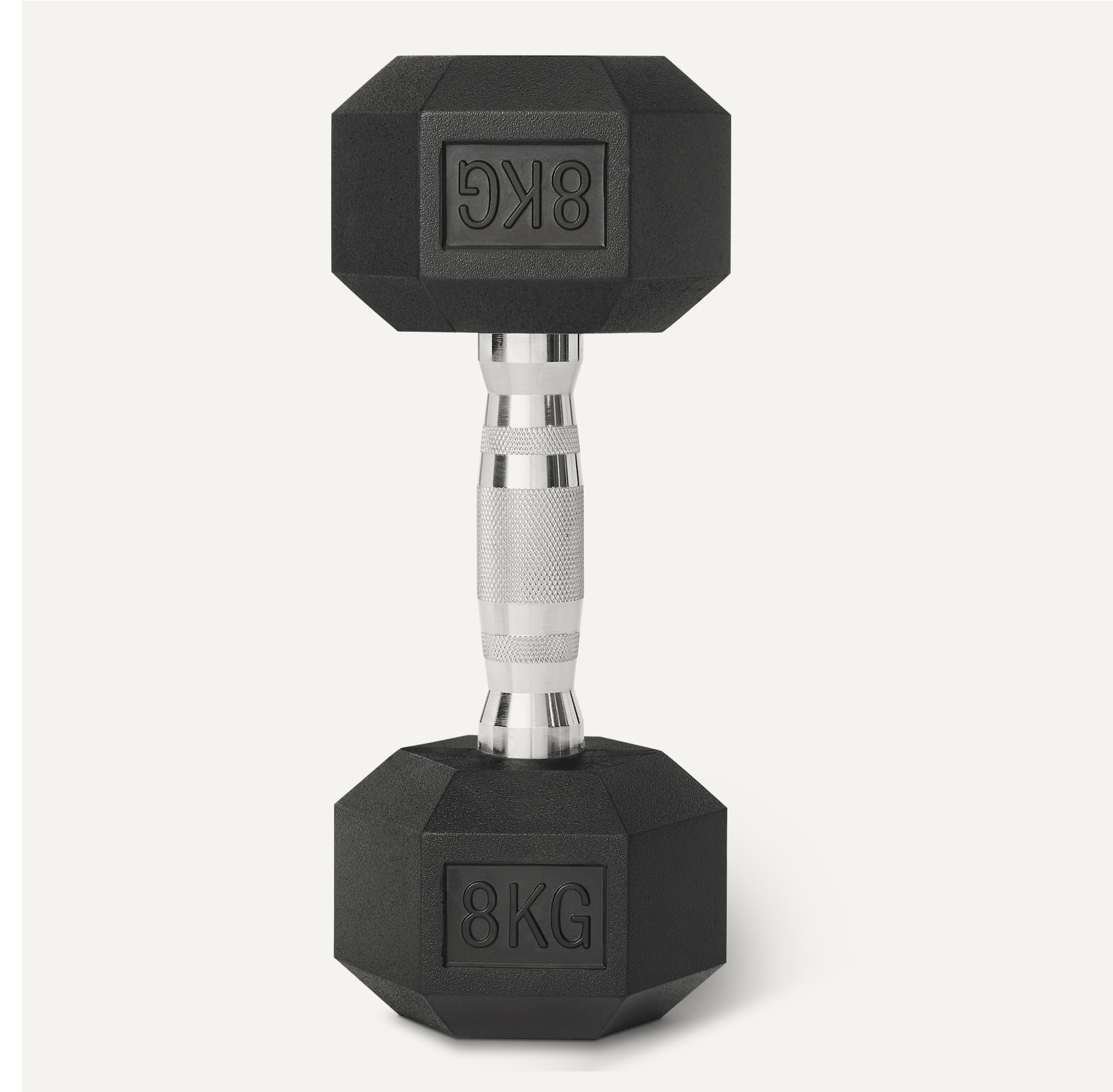 Amazon Basics Rubber Encased Hex Dumbbell Weights Set