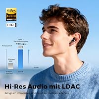 Căști wireless semi-in-ear SoundPEATS Air6 HS Bluetooth 6.0, 13 mm, tri-magnetic, LDAC, Hi-Res, ENC, IPX5, 45 ore 3
