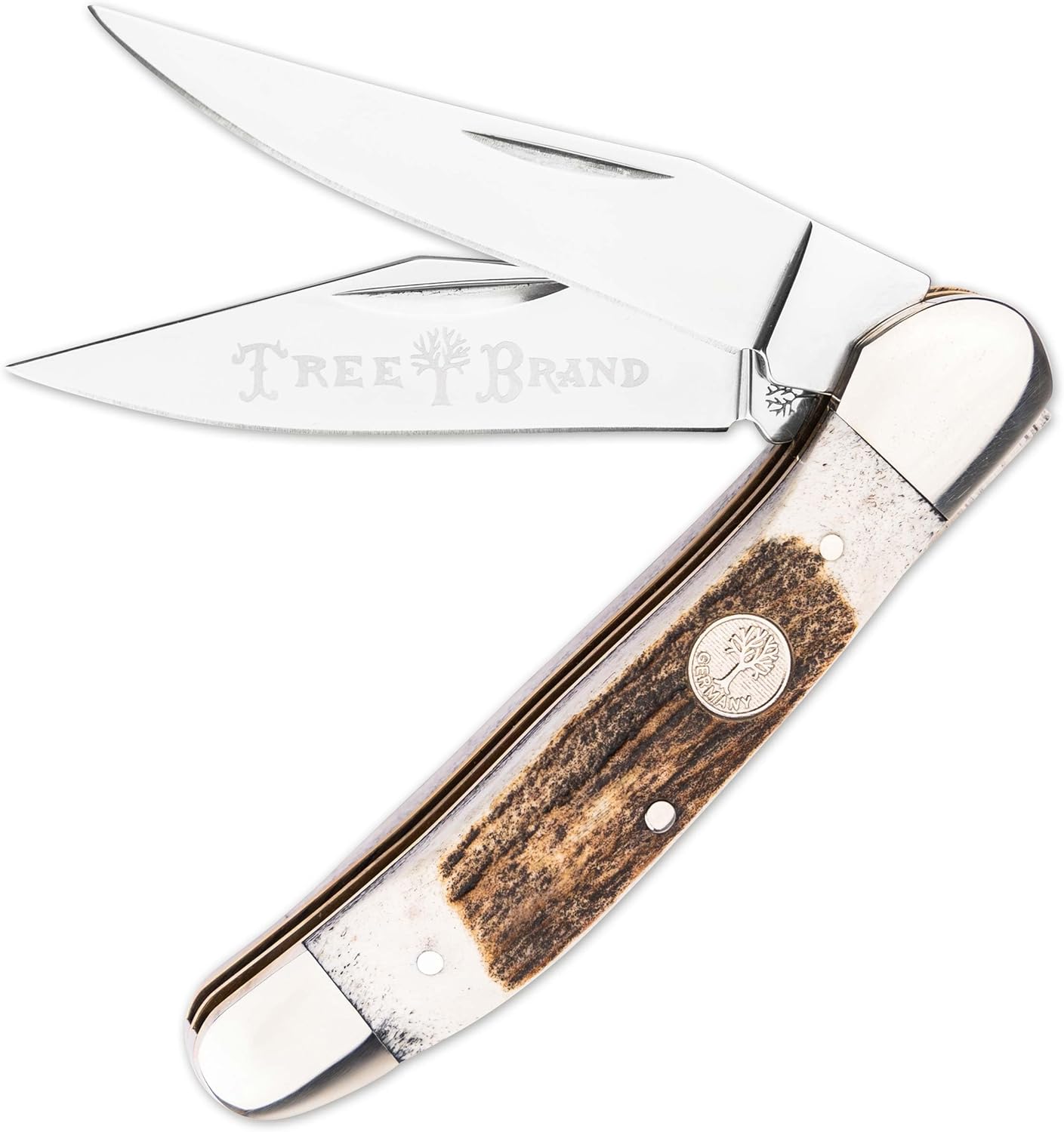 Böker Texas Toothpick 3 Inch Pocket Knife, White Smooth Bone, Traditional Series 2.0, Made in Germany