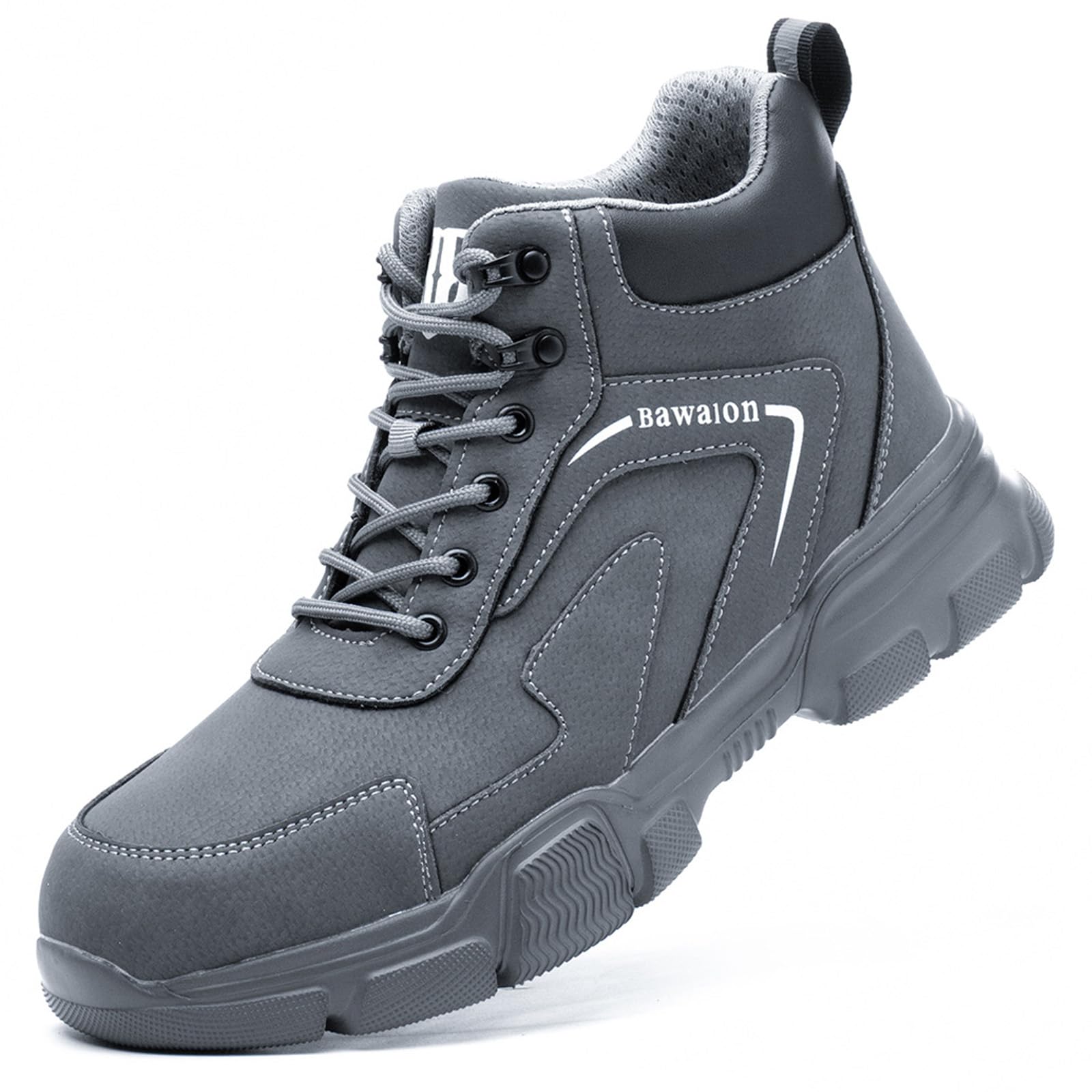 Nasogetch Buty ochronne męskie buty robocze damskie stalowe noski buty lekkie buty ochronne wygodne, Greyawy niebieski, 36.5 EU