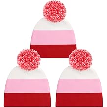 3 Pcs Candy Corn Beanies Hats Halloween Winter Hats