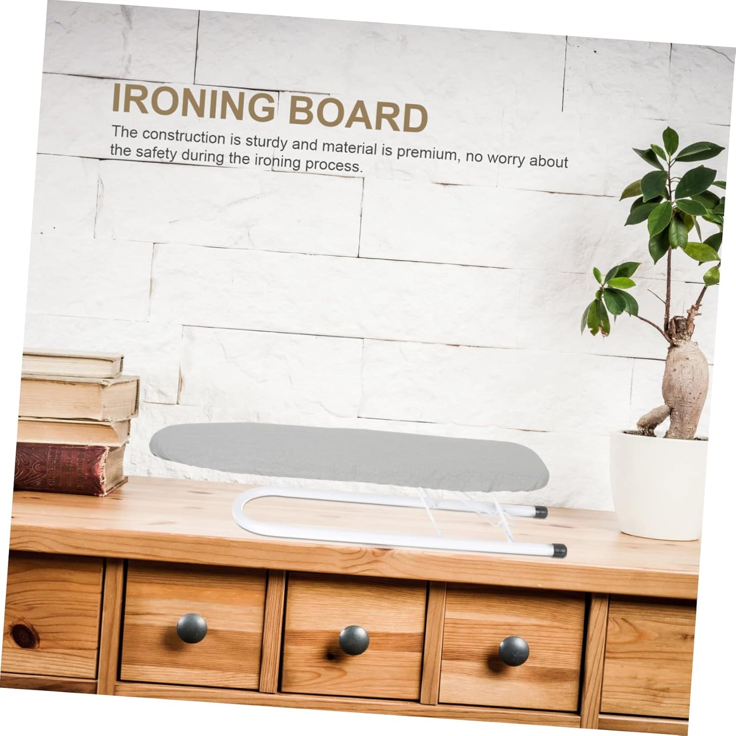 Unomor Folding Ironing Board Compact Tabletop Ironing Rack for Home Use for Shirts Skirts Pants and More Versatile Design for Steaming Tailoring and Laptop Use Cold