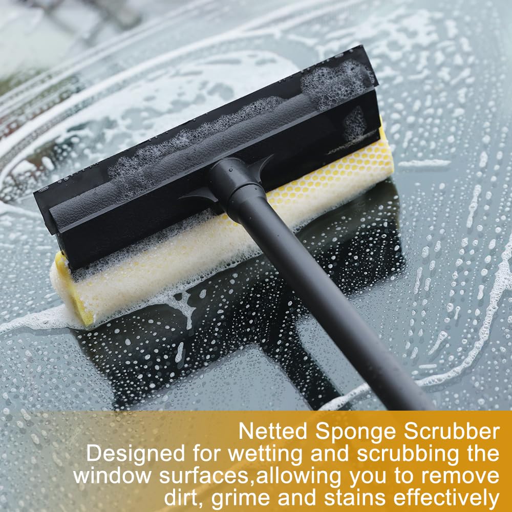 ROM Raclette De Pare-Brise Raclette Multi-Usages Jaune Anti-Rayures En Silicone