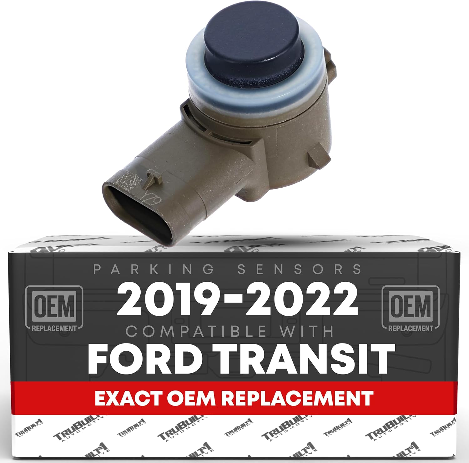 T1A Car Parking Sensors - Compatible with 2019-2022 Ford Transit - Front or Rear Bumper Parking Aid Sensor, Backup Reverse Parking Assist Kit - OEM JU5Z15K859B
