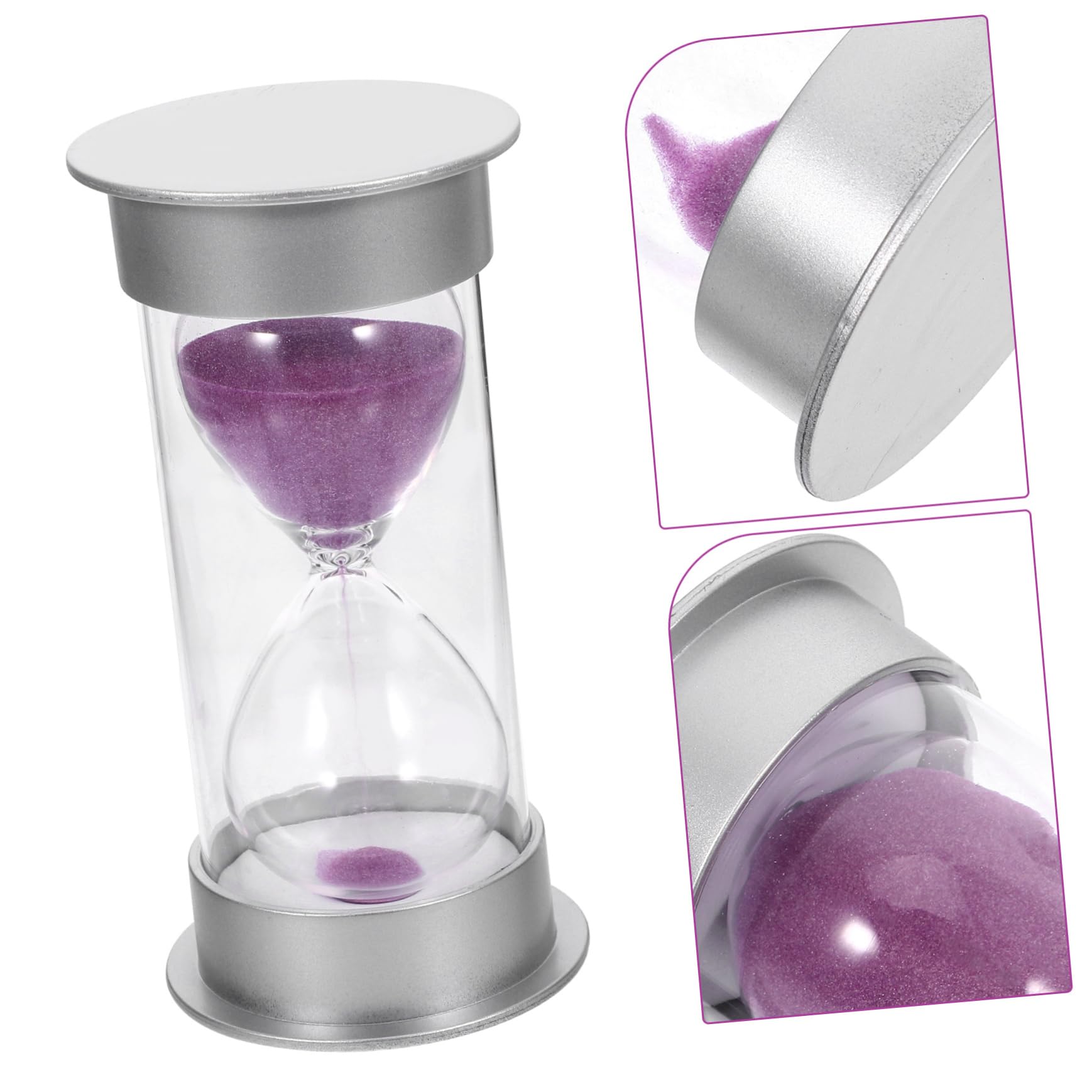 ORFOFE 2 Pezzi 20 20 Minuti Clessidra Timer Per Bambini Bambini Natale Compleanno Casa Ufficio Decorazione Argento