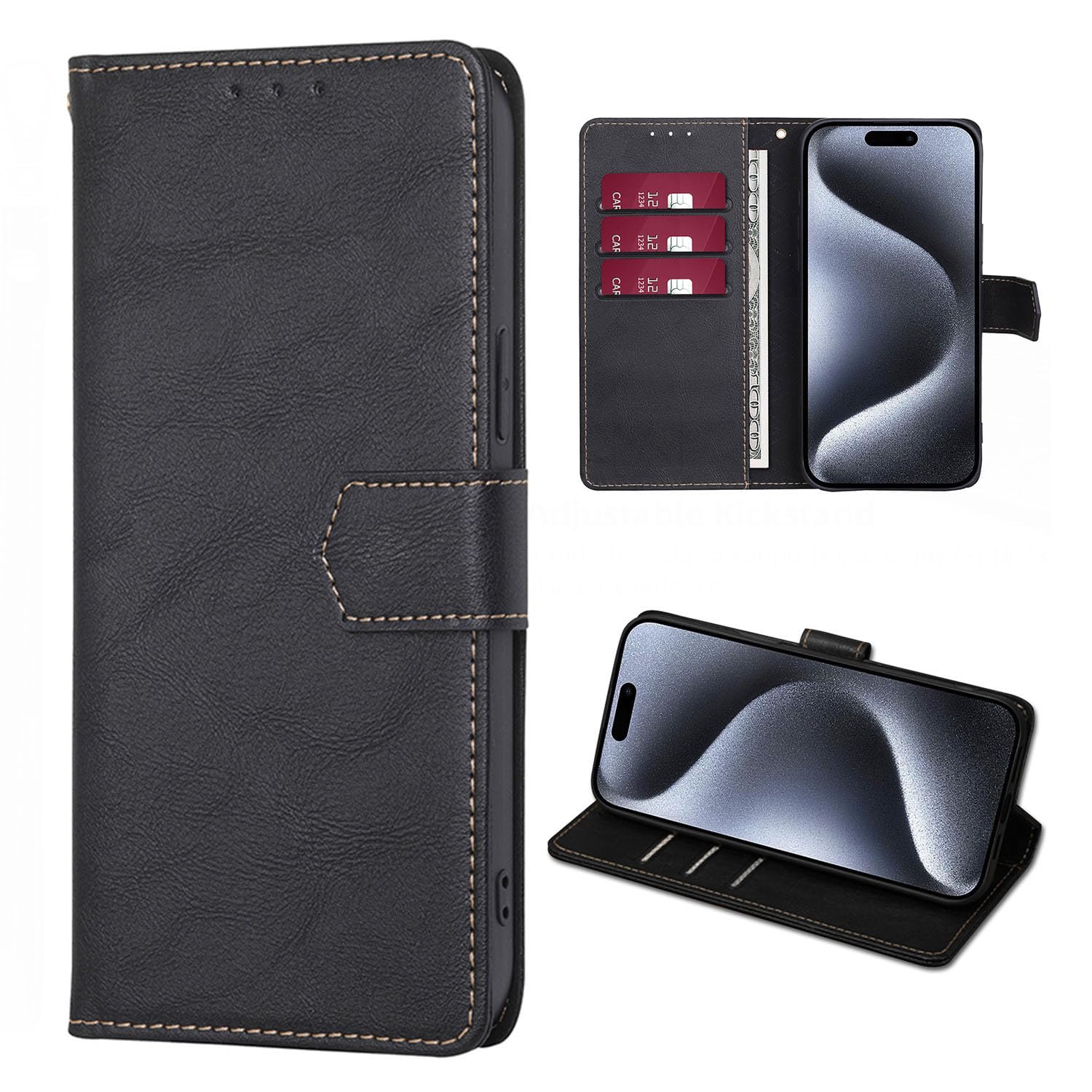 Wuhaizher For Motorola Moto G84 Case Leather Wallet Book Flip - View #9