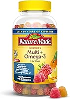Nature Made Men's Multivitamin Gummies with Omega-3: 150 Count Daily Support for Muscle, Bone, Immune Health & Energy Metabolism (75-Day Supply)