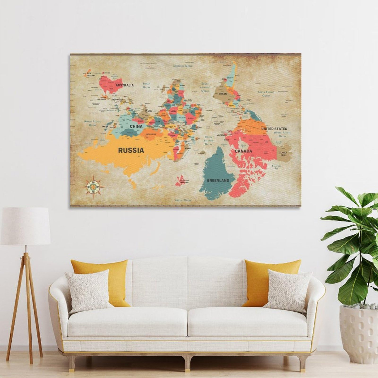 SHARANYA The World Upside Down Map Poster Globe Upsidedown Geography 71E2rSHRWtL 