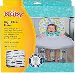Housse de Chaise Haute Nuby - Protège des Éclaboussures et des Miette - Résistante à l'Eau pour un Nettoyage Facile - Imprimé Pinceaux