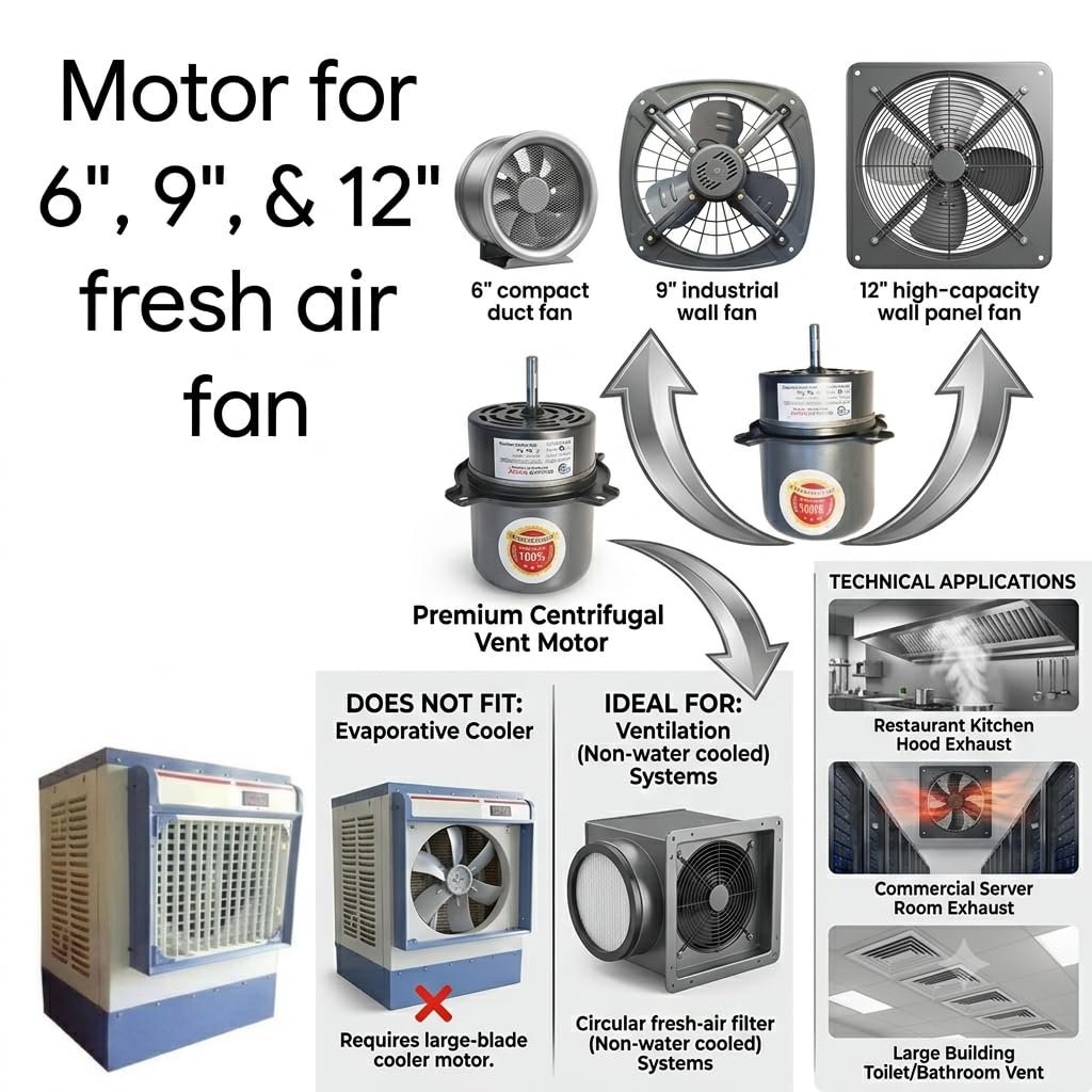 High Speed Exhaust Fan Motor - 1 Year Warranty -2 High Speed Exhaust Fan Motor - 1 Year Warranty -2