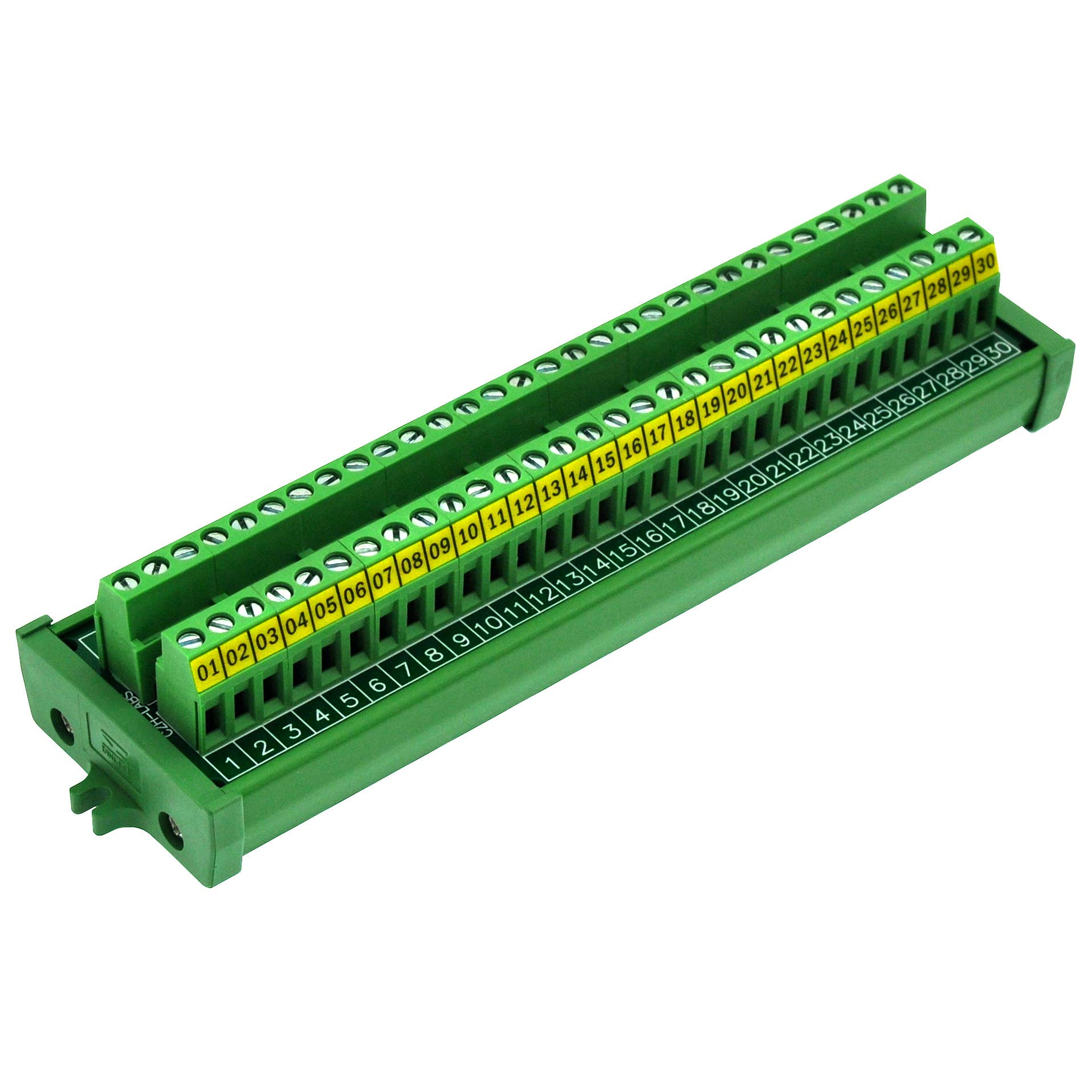 Screw Mount 24A/400V 30 Position Screw Terminal Block Distribution Module