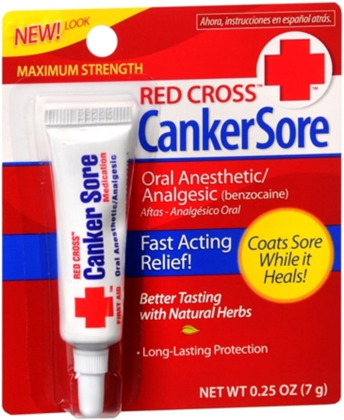 Red Cross Canker Sore Medication 0.25 oz (Pack of 2)