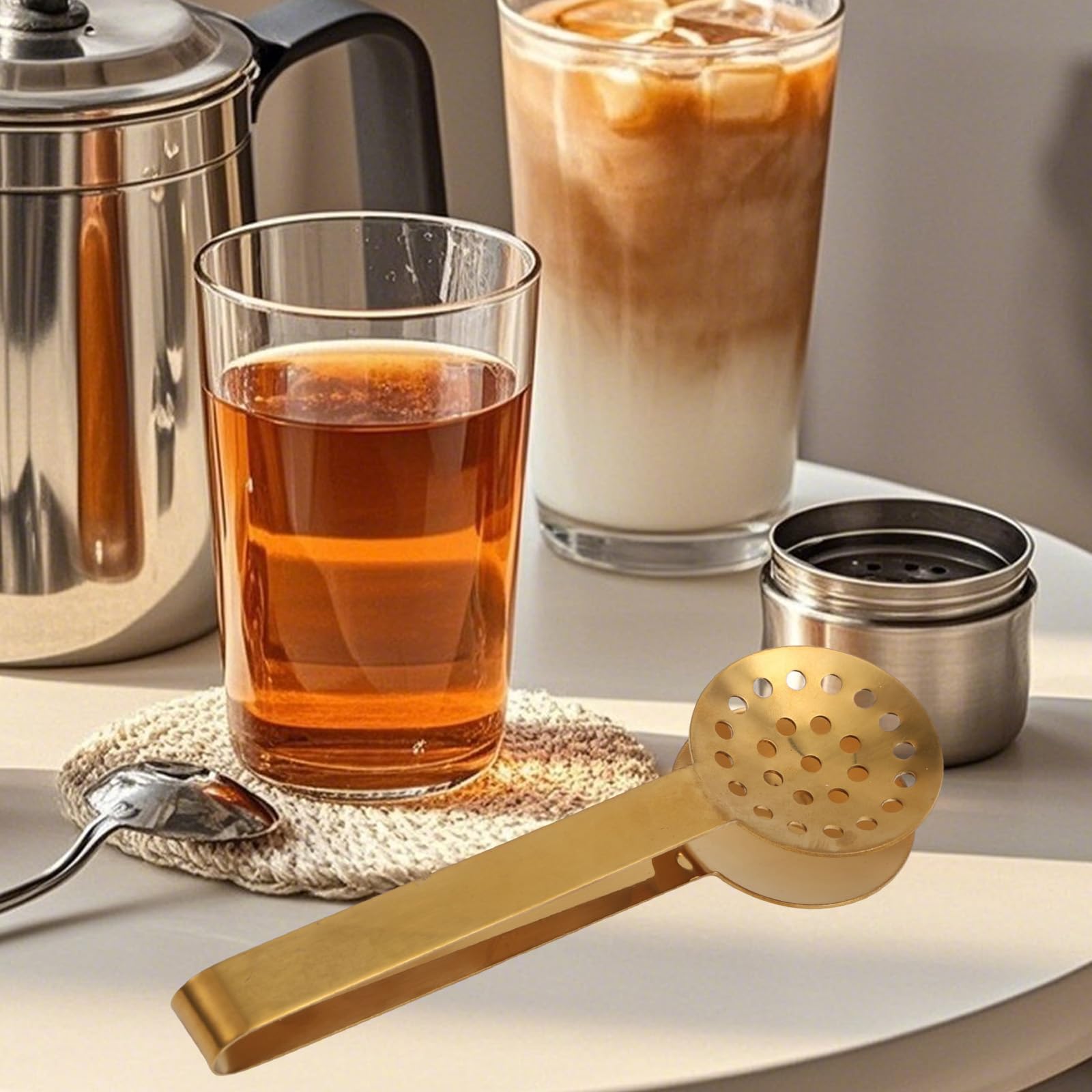 4 Pcs Tea Bag Squeezer Tongs Stainless Steel Tea Bag Strainer Teabag - View #2