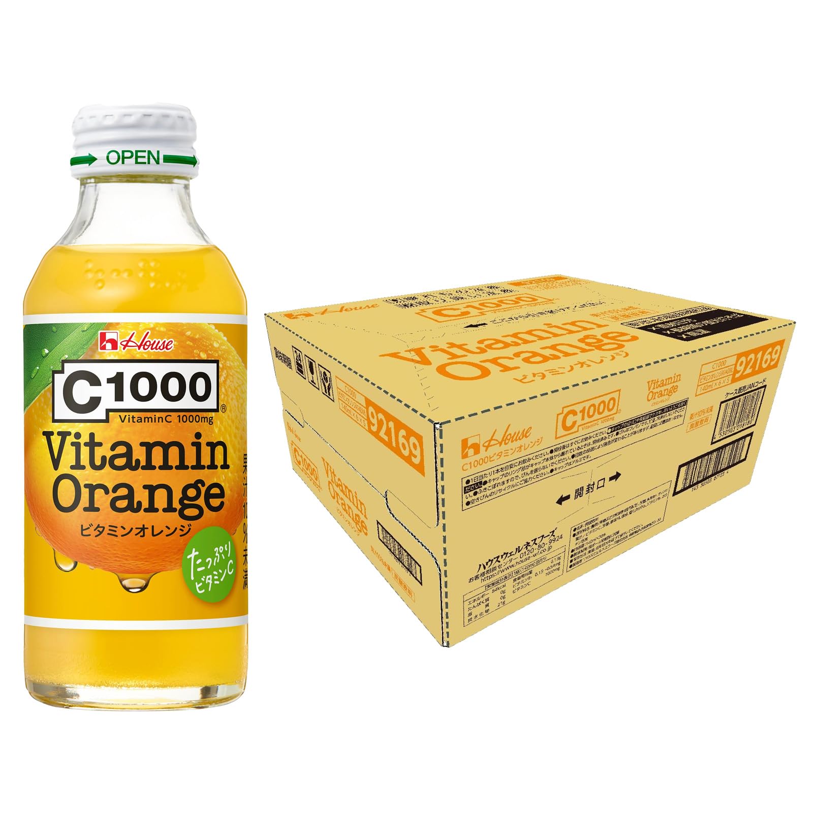 ミキビオ-C 6個入り オレンジパッケージ Amazon.co.jp: C1000 ビタミンオレンジ 140ml×30本(たっぷりビタミン