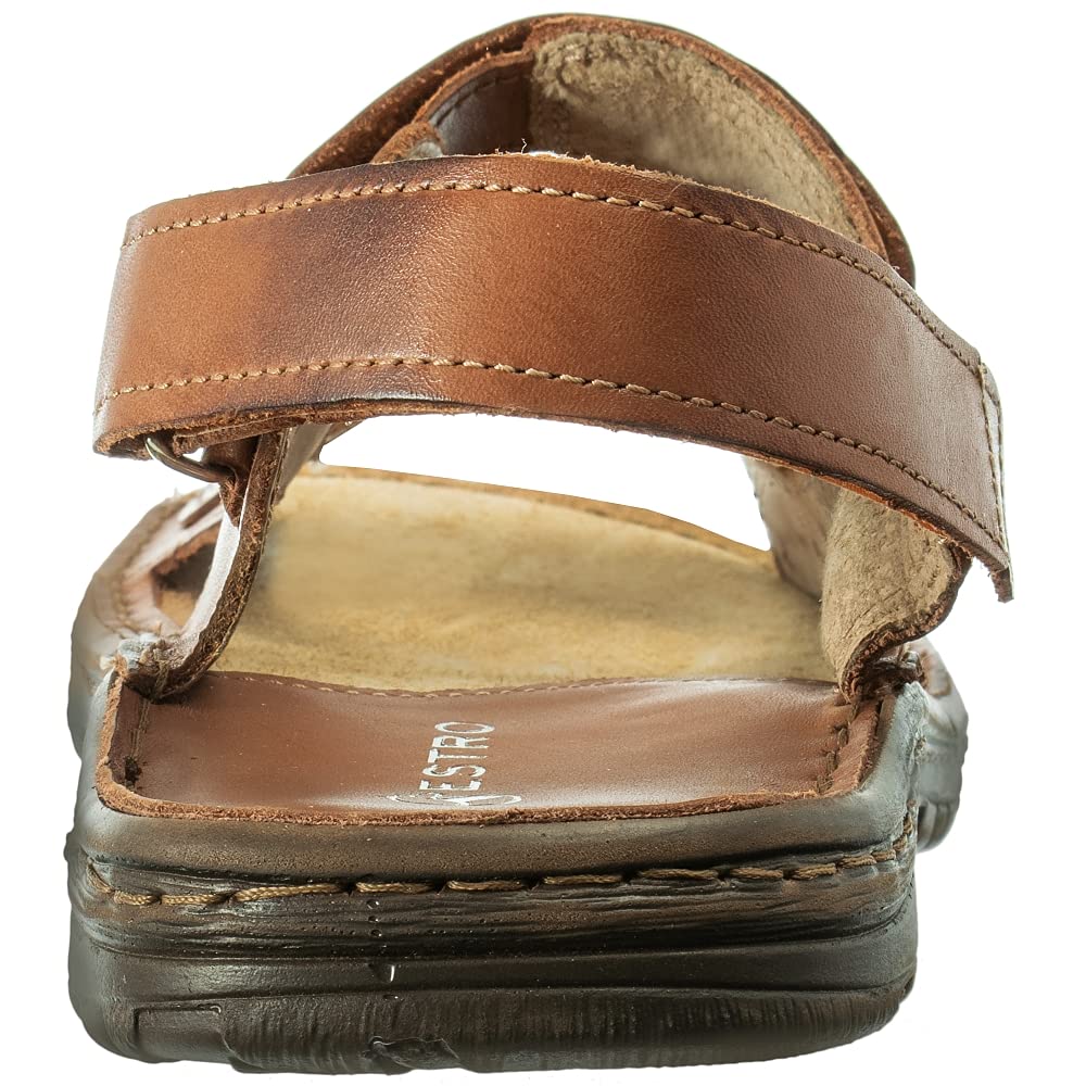ESTRO Sandalias Hombre Verano Cuero - Sandalias Hombre Cuero Chanclas Piel con Suela Goma Antideslizante s2
