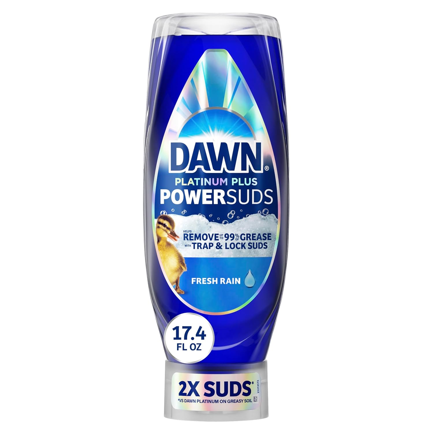 Dawn Platinum Plus PowerSuds Liquid Dish Soap 17 4 oz EZ-Squeeze Bottle