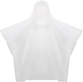 Lewis N. Clark Emergency Poncho, White/Clear, One Size