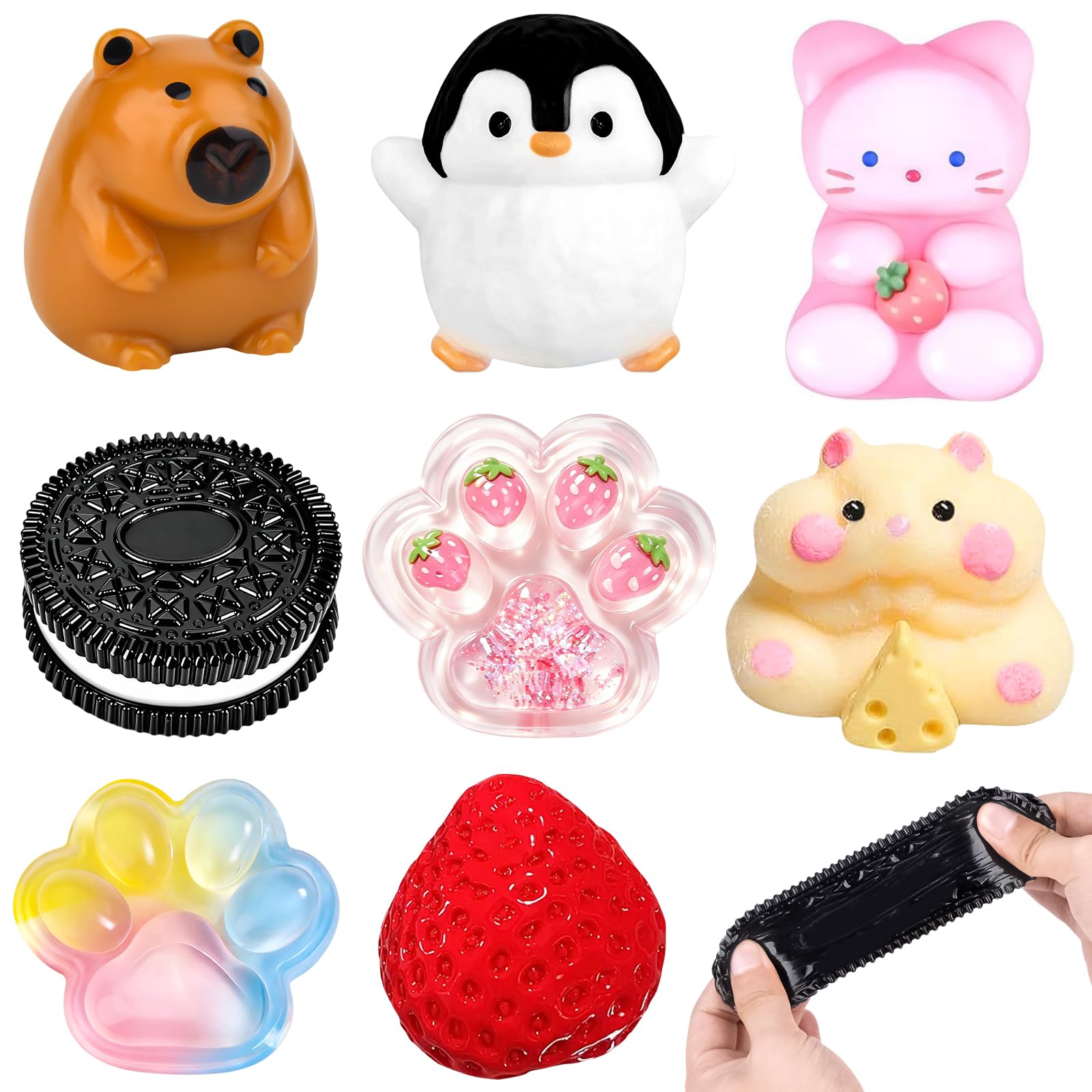 8Pcs Taba Squishy Set, Taba Squishy Fidget Toys for Adults