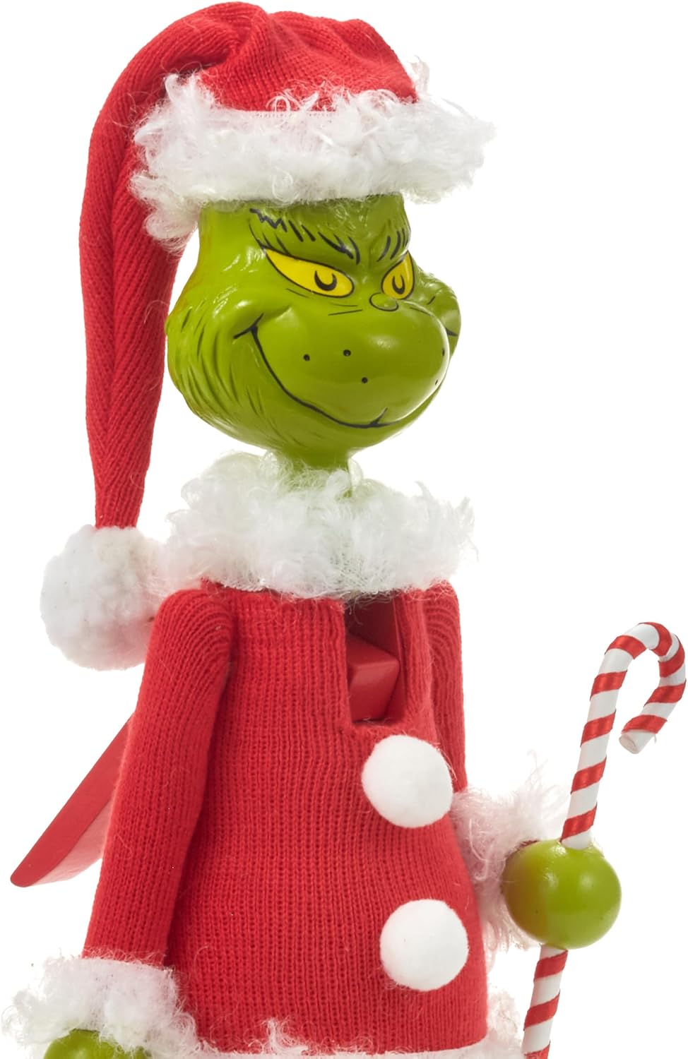 Hallmark Dr. Seuss's How The Grinch Stole Christmas! Nutcracker Figurine, 12" (Grinch in Santa Suit) Gift for Fans and Collectors