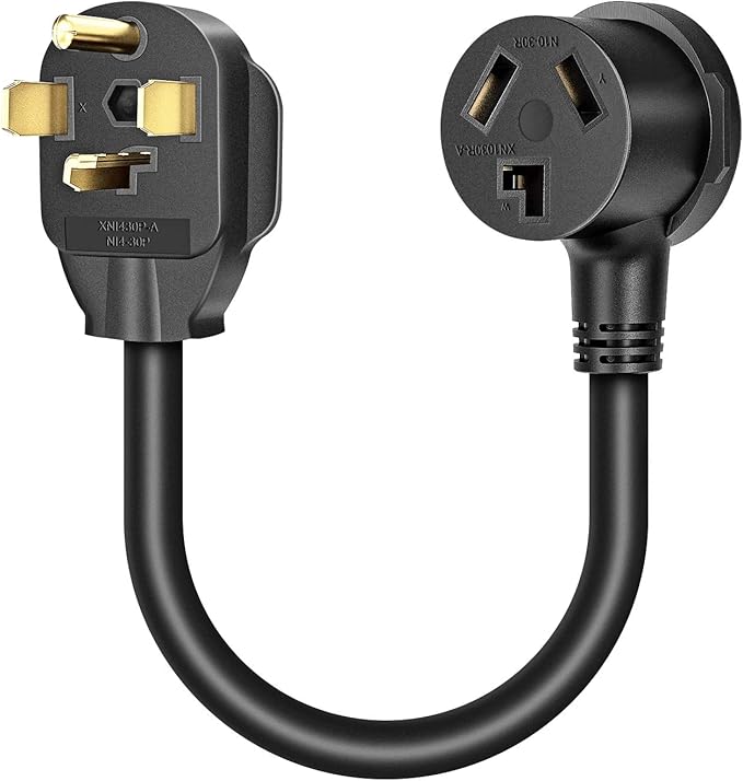 Cleyean Dryer Adapter 4 Prong to 3 Prong Dryer Plug Outlet