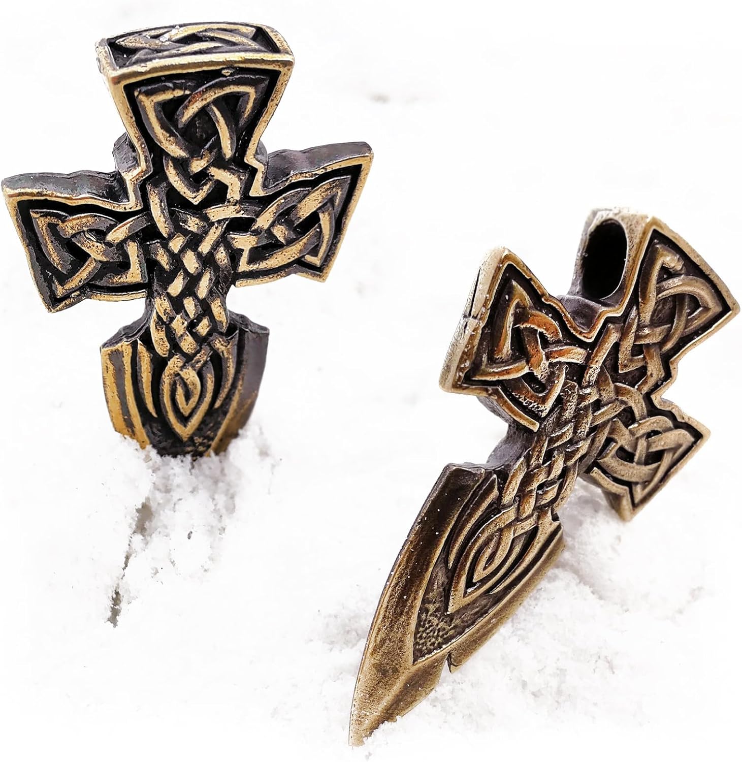 CooB 1Pcs/Lot EDC Paracord Bead, Pendant, Charm, Knife Lanyard Bead Celtic Cross. DIY Paracords Beads for Paracord Lanyards Accessories