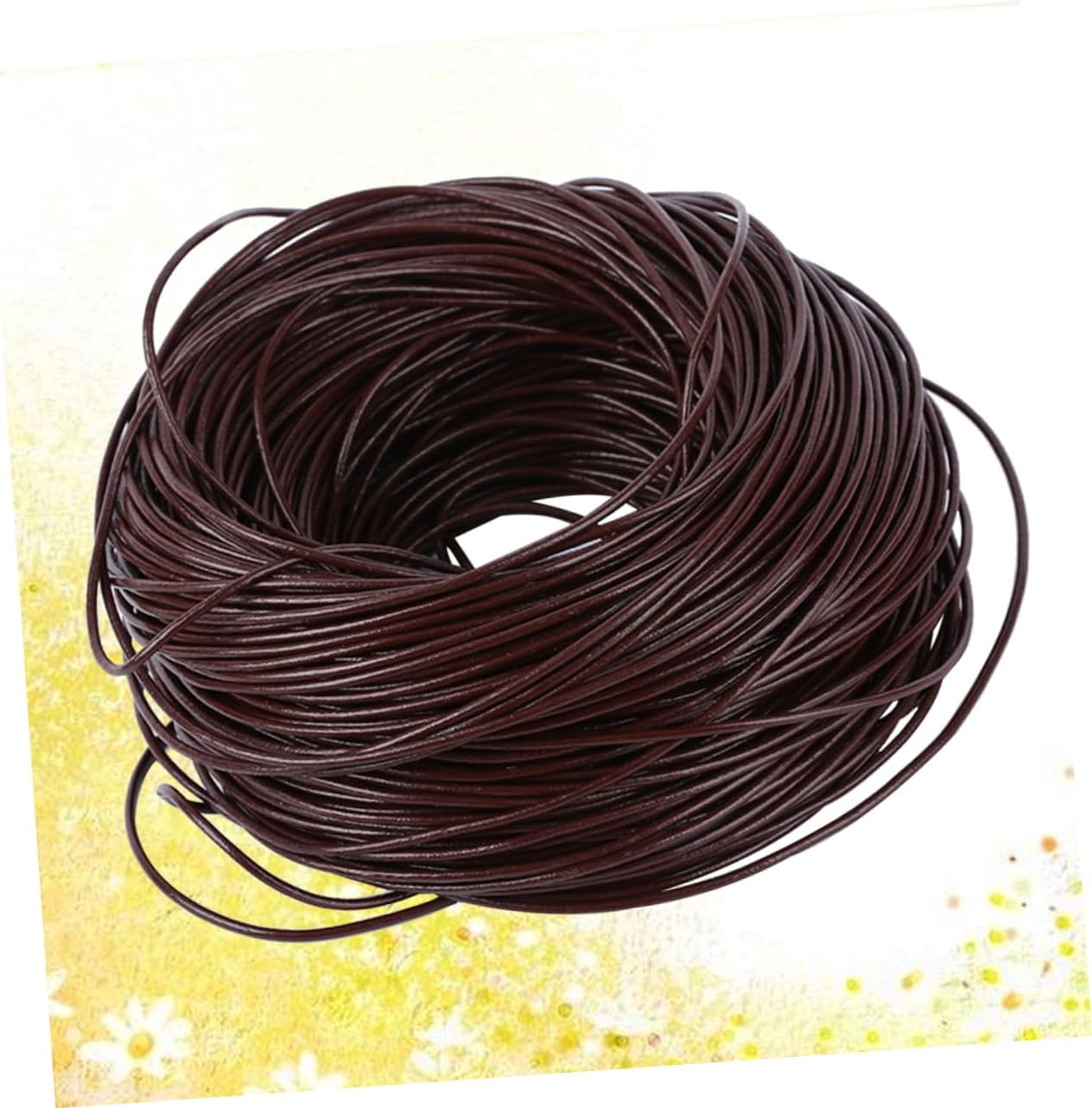 Gadpiparty Genuine Leather Cords Round Bracelet Necklace Cord Jewelry Making Supplies