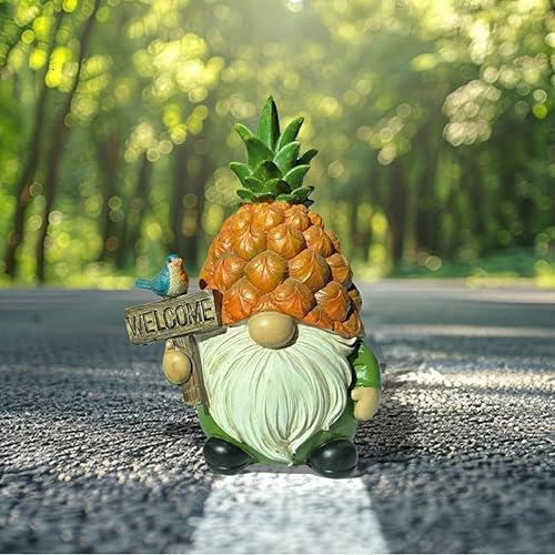Miniatura 4 de Etlemonde Decoraciones de gnomos de piña, gnomos de piña, regalos de decoración de jardín, gnomo de piña al aire libre, estatua de gnomo de piña,