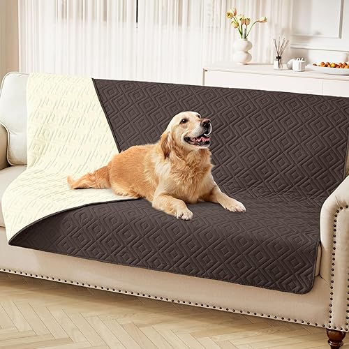 Miniatura 98 de hyha Manta impermeable para perro, manta suave para cama de perro, manta para mascotas, funda de sofá impermeable lavable para perros, fundas Gris