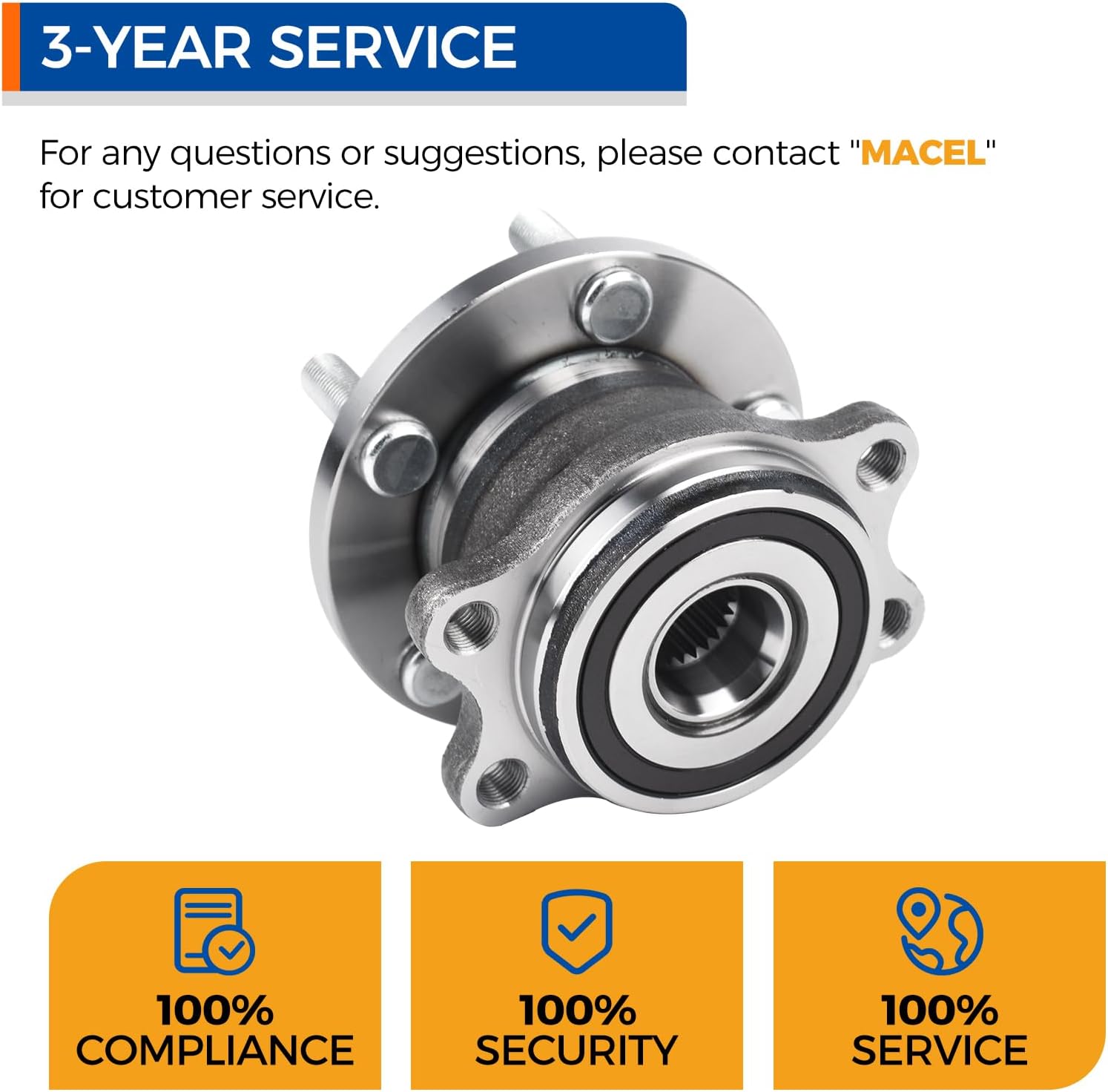 PAROD 513296 Front Wheel Hub and Bearing Assembly Fit For 2013 Infiniti JX35, 19-21 QX50, 14-20 QX60, 07-18 Nissan Altima, 09-14 Maxima, 16-21 Maxima, 09-18 Murano, 13-20 Pathfinder, 11-17 Quest,5Lugs