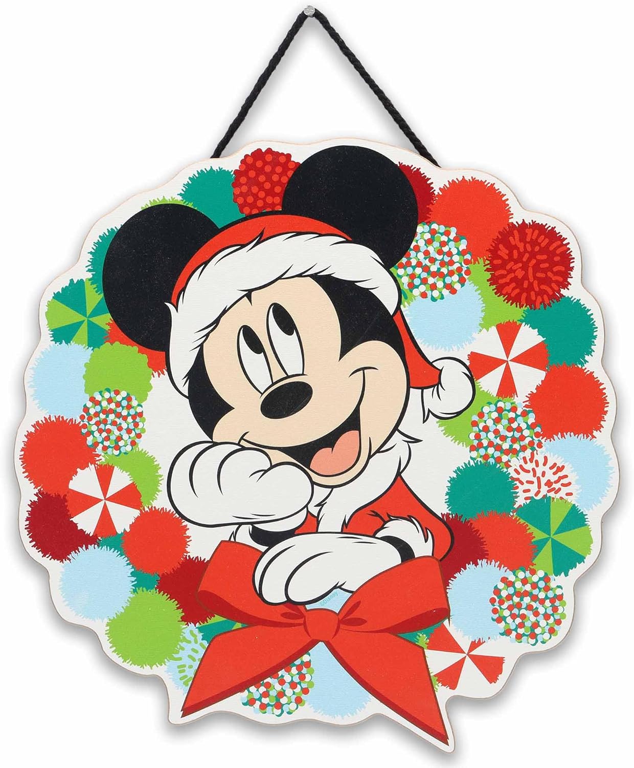 Open Road Brands Disney Mickey Mouse and Minnie Mouse Heart Shaped Wall Art Sign