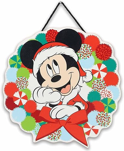 Vista 18 de Open Road Brands Disney Mickey Mouse y Minnie Mouse - Letrero de pared en forma de corazón Negro/blanco