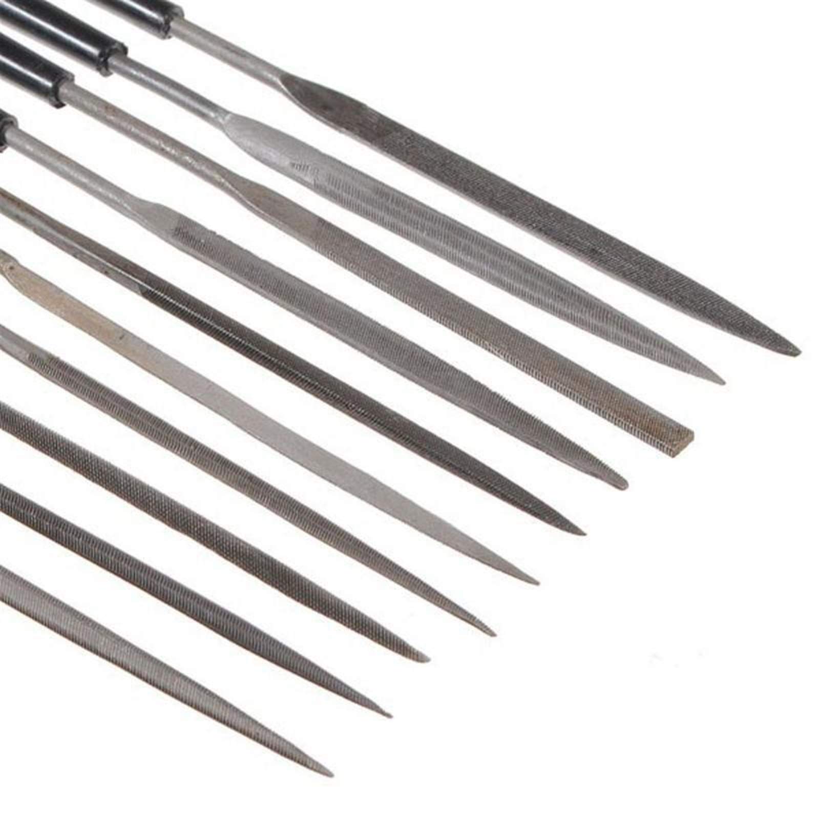 Pilniki metalowe do stali, narzędzia mechaniczne, zestaw pilników metalowych 10 metalowych pilników igłowych dla jubilerów ze szkła, rękodzieło rzeźbione w drewnie diamentowym, pilniki ręczne do szyci