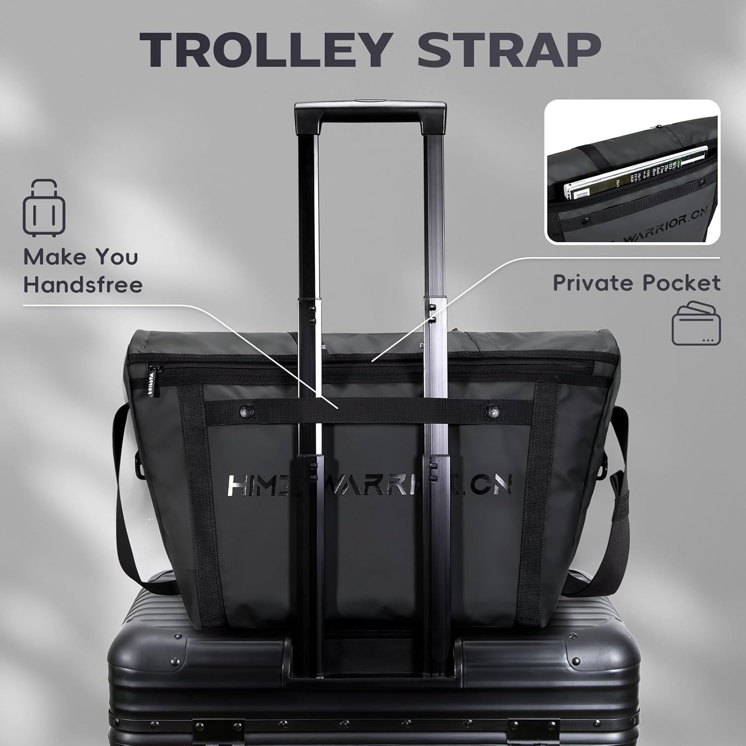 Classic Messenger Bag for Men Lagre Laptop Bag Crossbody Sling Water Resistant for Travel Buisness Cycle Bags (Black)