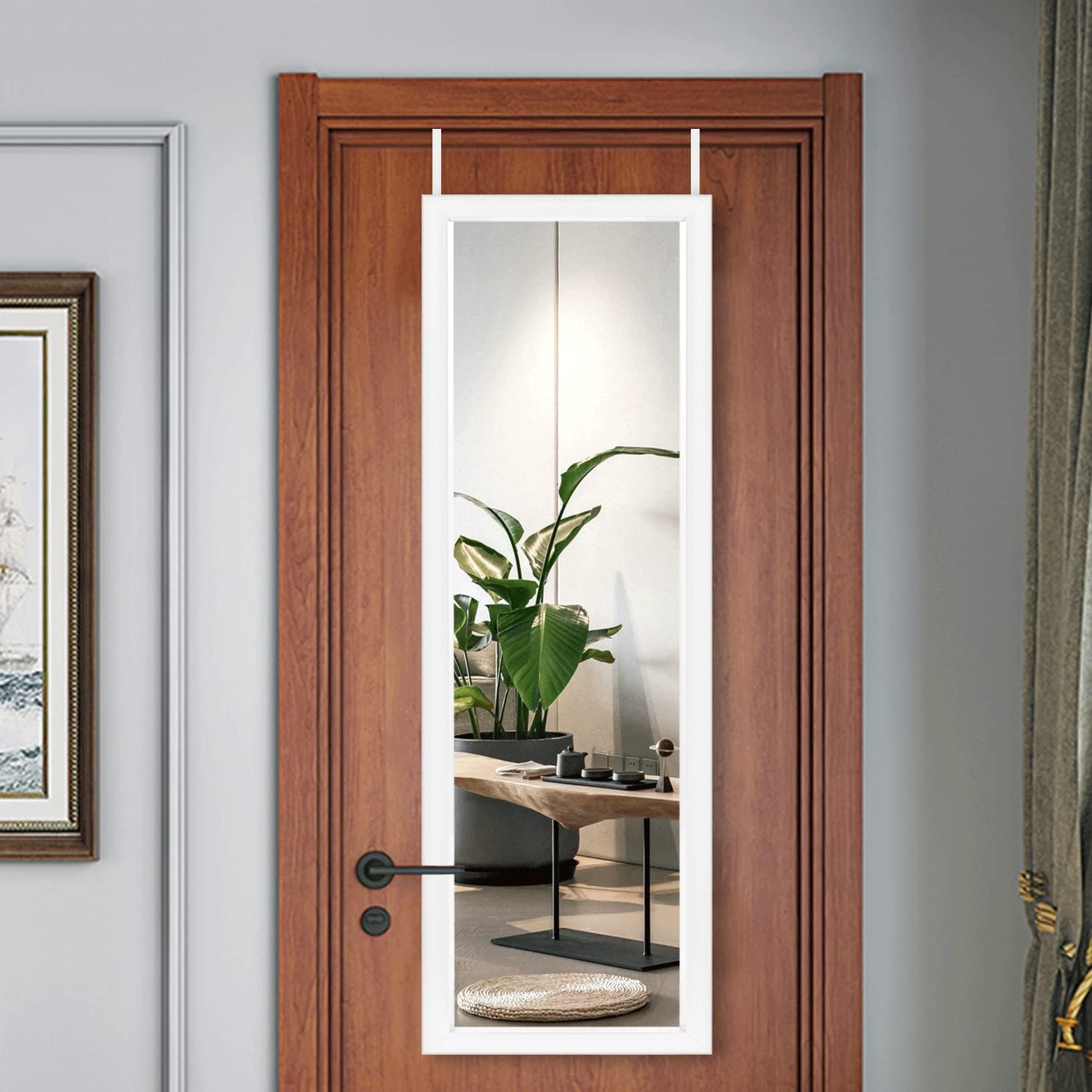 NeuType 47" x 18" Over The Door Mirror Full Length Mirror