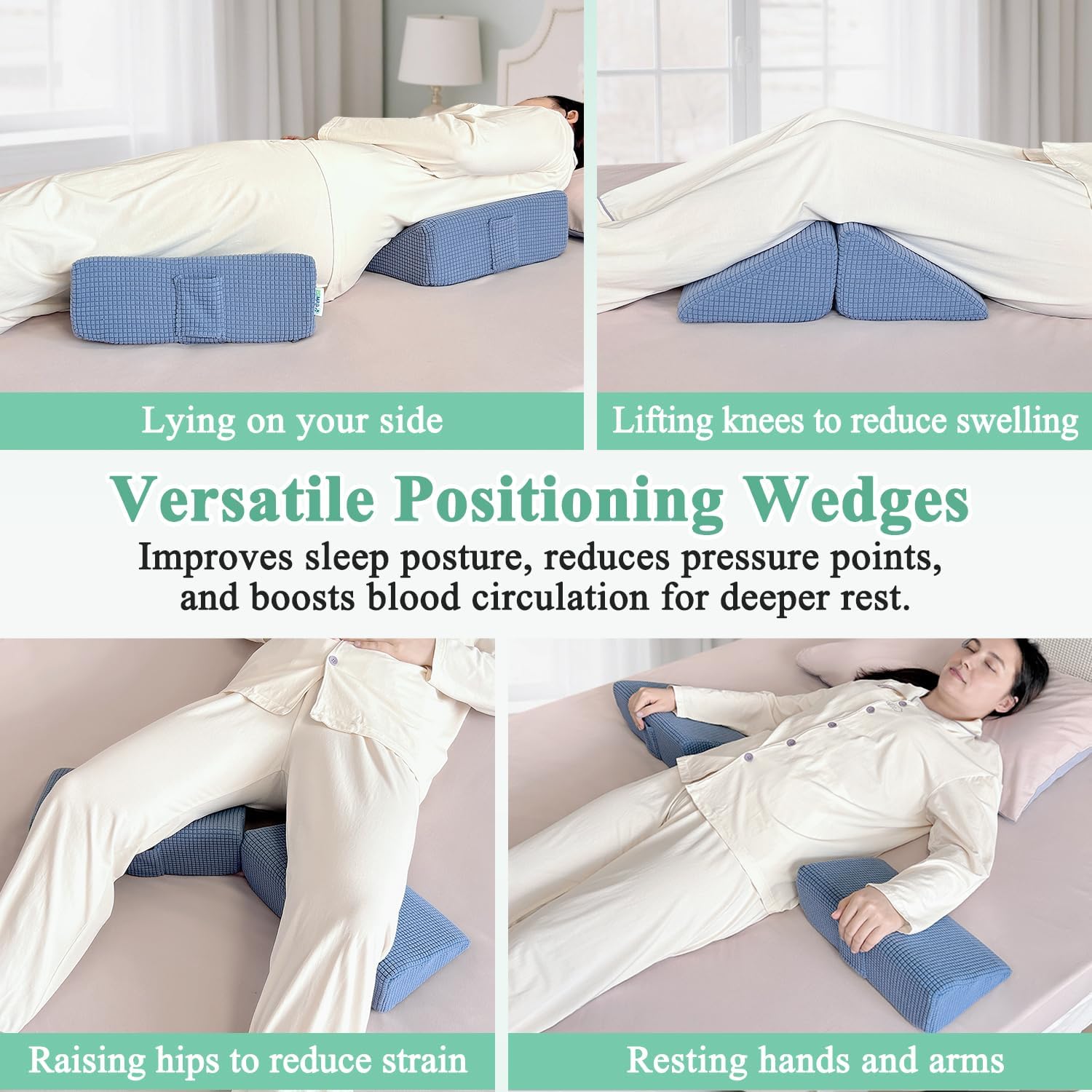 Lateral Support for Wheelchair Side Guards, Wheelchair Back Side Support Cushion, Lateral Support Wedges for Chair Positioning, Lateral Pillow Wedge Cushion for Wheelchairs, Side Padding for Elderly