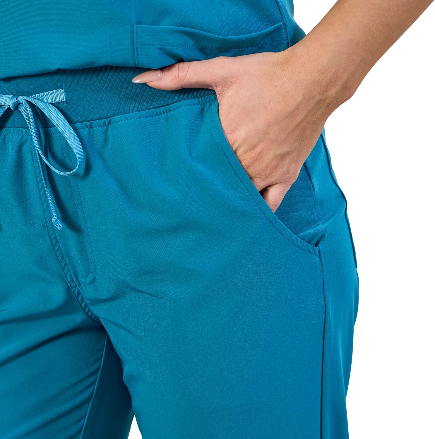 Naivlizer Scrub Pants for Women Jogger Pants Medical Uniform with 5 Pockets - Image 4
