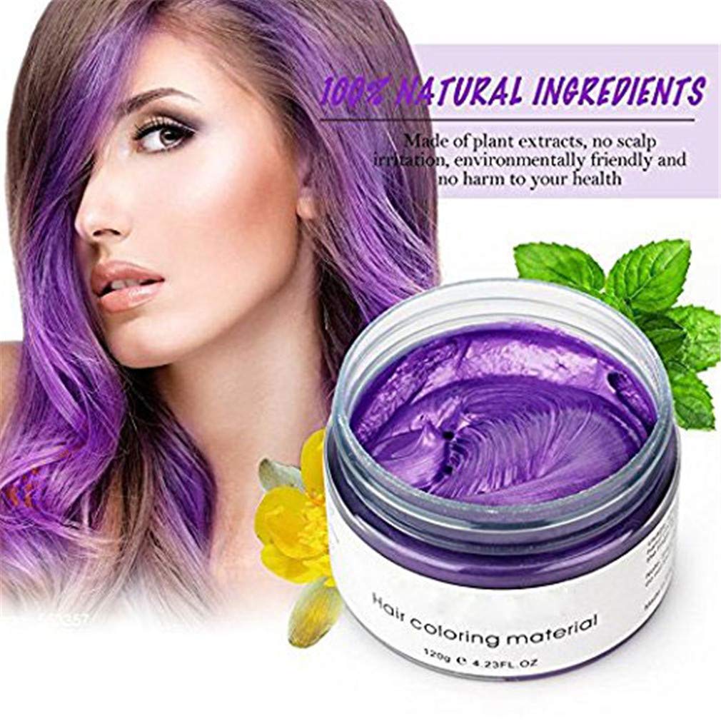 Temporary DIY Hair Color Wax Disposable Natural Hair Color Cream Mud