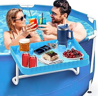 Pool Bar Side Bar, Swim Up Bar, Designed for Above-Ground Round/Rectangl...