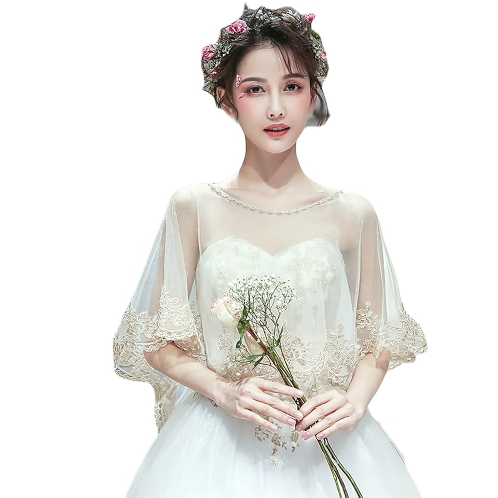 Amazon | [AYBTO] ボレロ 結婚式 Free Size ショール ボレロ