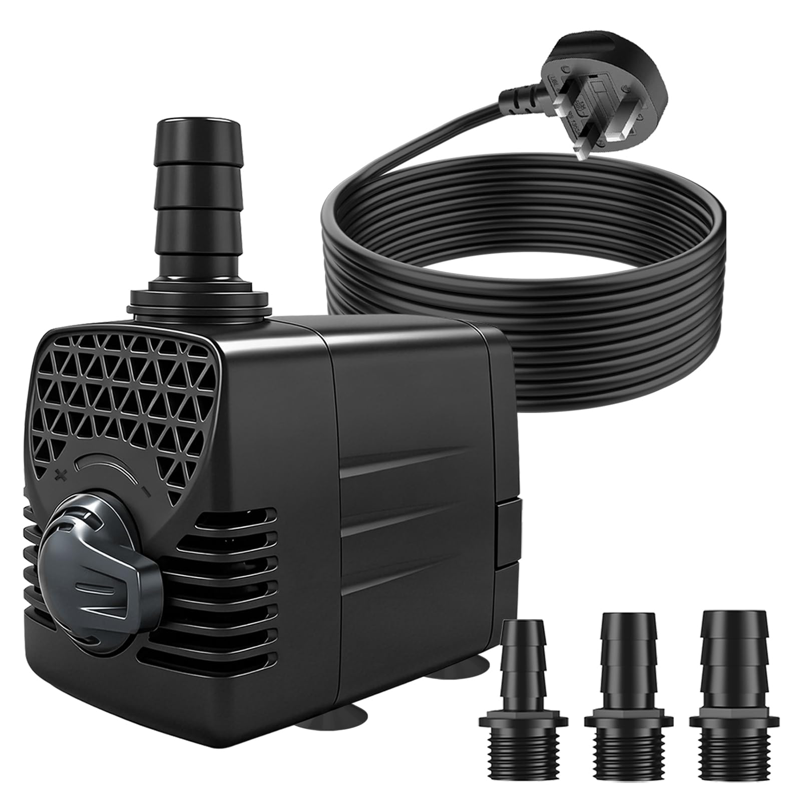 SongLong 1500L/H 25W 3M Cable Submersible Water Pump | Auto Shut-Off Protection for Aquariums, Water Features, Hydroponics, Fountains, Ponds