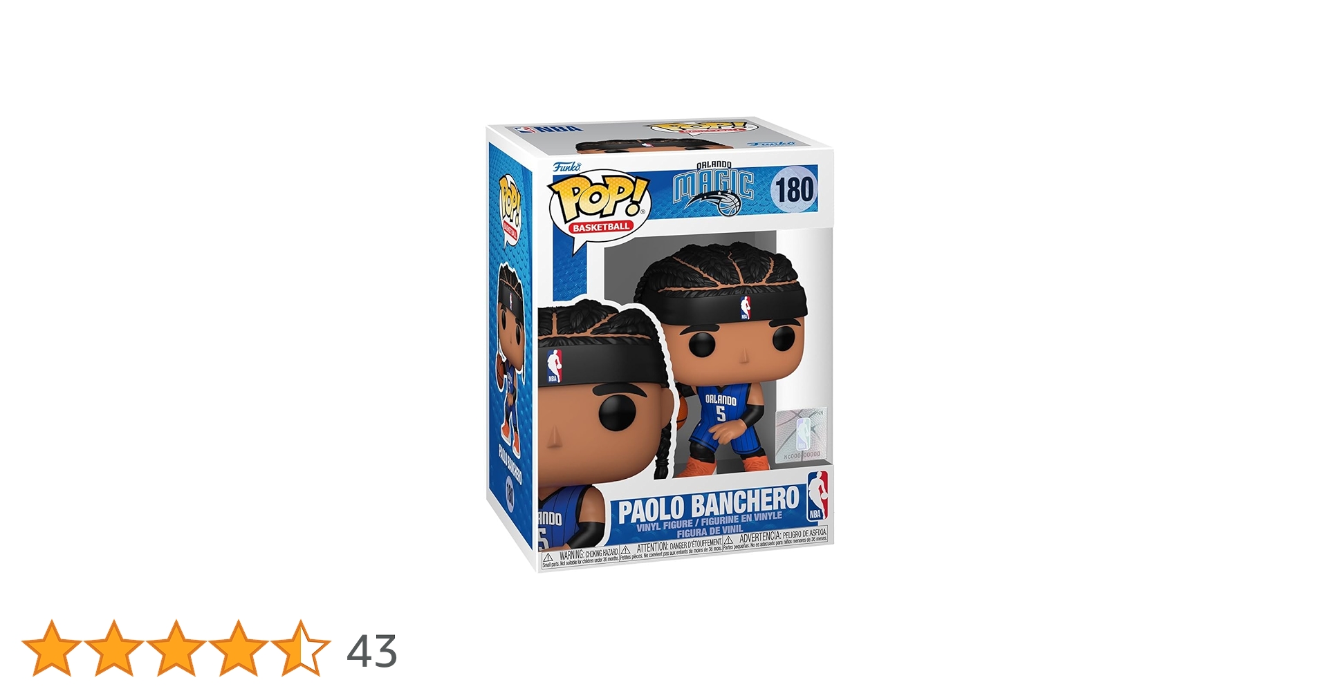 【fanatics】FunkoPop! Paolo Banchero 直筆サイン Paolo Banchero Orlando Magic Signed Funko Pop #180 Fanatics