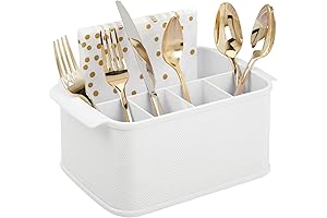 mDesign Napkin Holder Basket for Kitchen Cabinet or Pantry - Holds Paper...